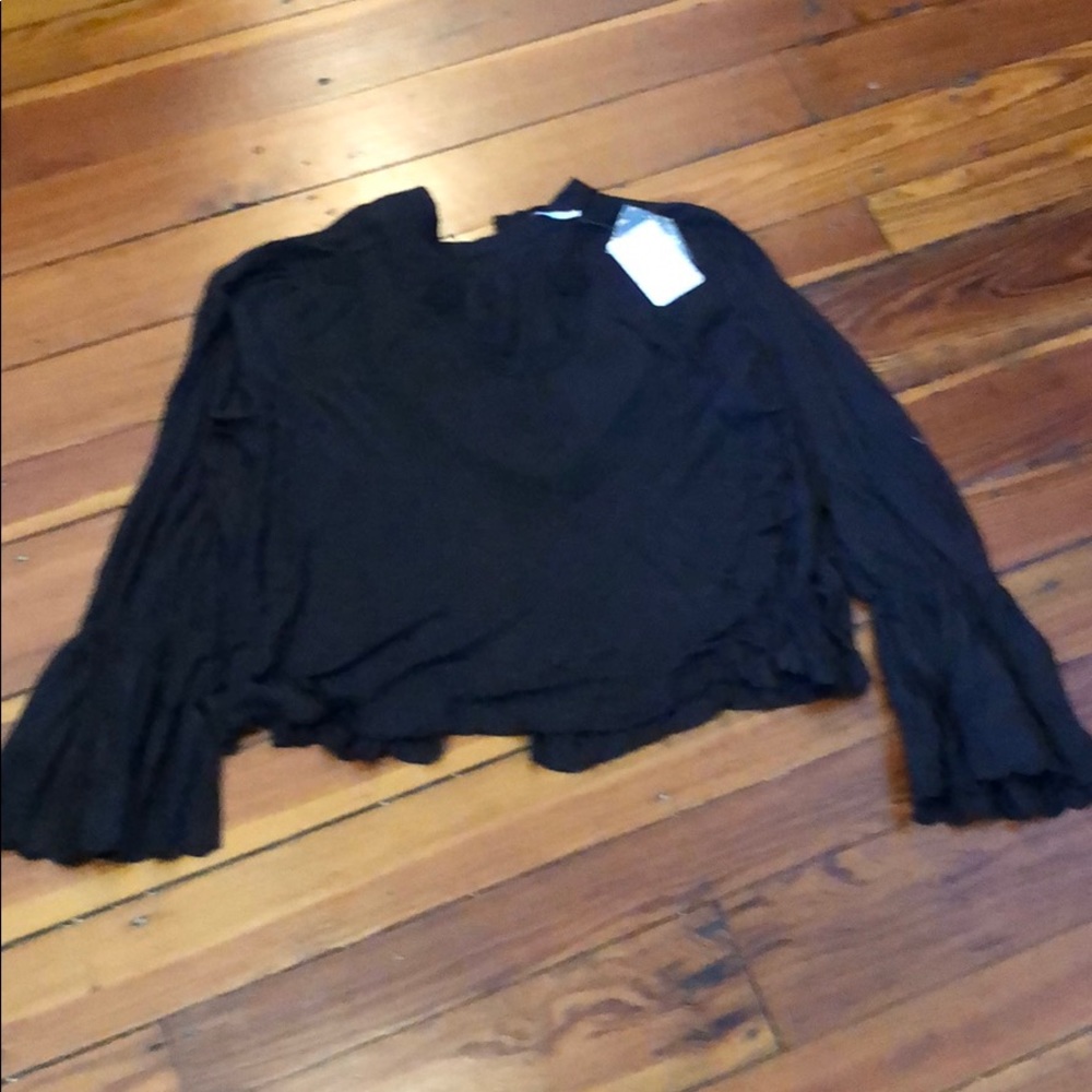 Free People knit peasant blouse